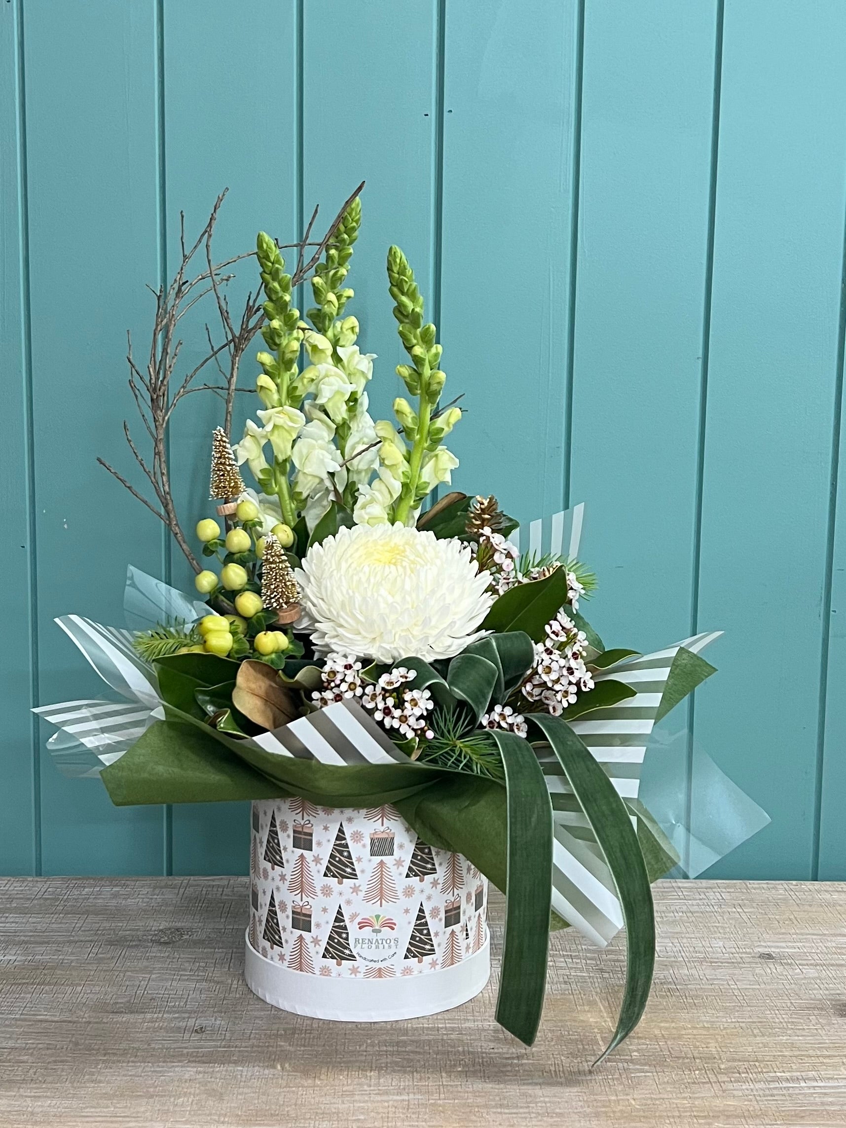 Santa's Sleigh Hat Box