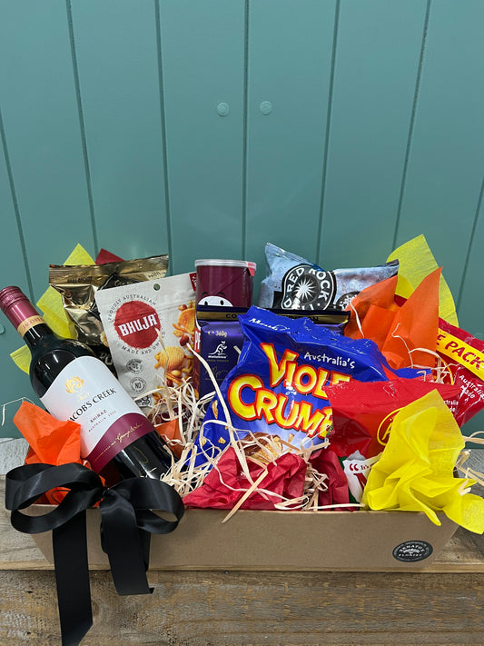 Hamper with Red Wine